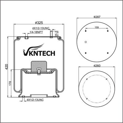 TRAILER AIR SPRING NEWAY 90557005 90557069  HENDRICKSON B-12514-004 B-12514-011  HENDRICKSON TRAILER S2063  RIDEWELL 1003589158C  Contitech 11 10.5-21 A 318  replaced by VKNTECH 1K9152