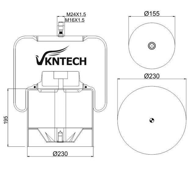 TRUCK  AIR SPRING FOR MERCEDES BENZ A 946.320.01.21  Contitech 4838NP03 REPLACED BY VKNTECH 1K4838-3