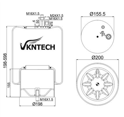 SPRZĘŻENIE POWIETRZNE DO MERCEDES BENZ A 942.320.52.21 Contitech 4390NP23 ZAMIENNIK VKNTECH 1K4123 MERCEDES BENZ A 942.320.52.21 Contitech 4390NP23