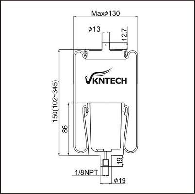 FRT.NBD-13262 FIP-102215 BIAŁY KW,MACK) Firestone W02-358-7056 Zastąpiony przez VKNTECH 1S7056