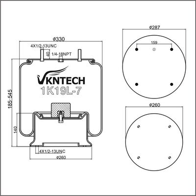 TC-120-D/-44 RIDEWELL 1003589177C R&S TRUCK&BODY 1090216 Contitech 4810NP04 4. zastąpiony VKNTECH 1K9177